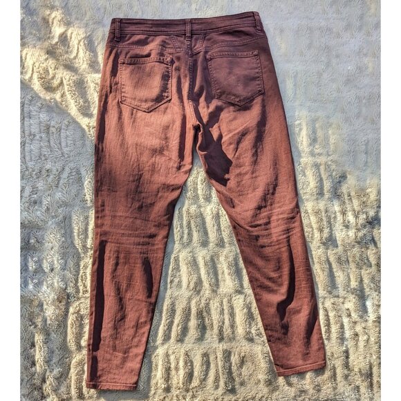 CLOSED Burgundy Handmade In Italy Mid Rise Soft Stretch Jeans, Sz. 30 - Picture 9 of 14